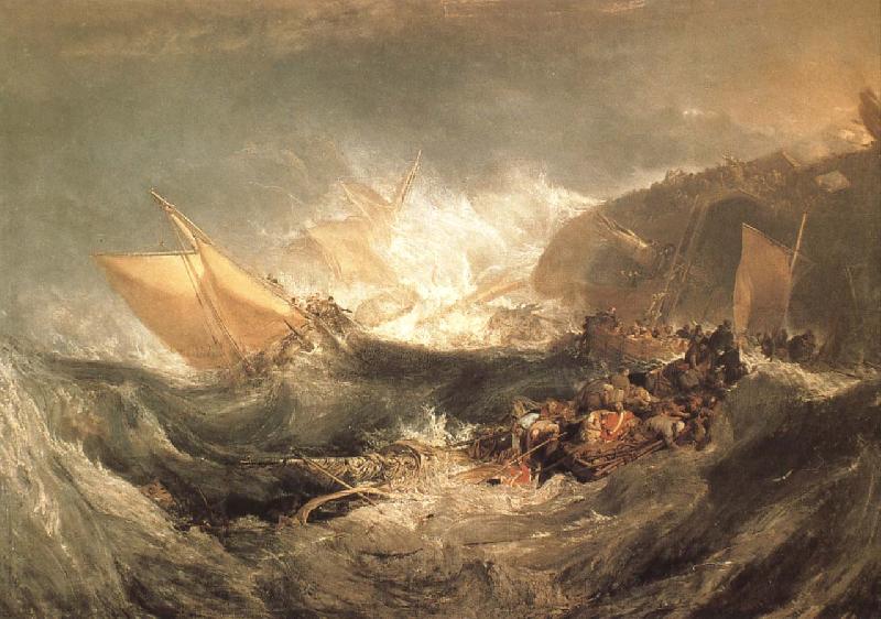 J.M.W. Turner The Wreck of a transport ship Norge oil painting art